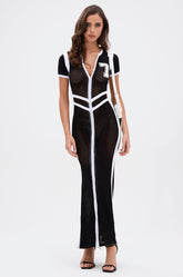 LUCKY NUMBER 7 MAXI DRESS