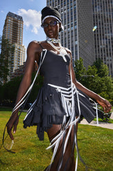 SPORTY SPICE RUFFLE MINI DRESS