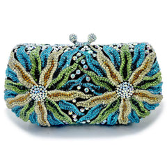 Luxury Large Flower Evening Handbag for Women – Elegant Formal Event Clutch Bag