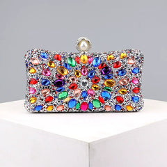 Rhinestone Evening Clutch for Women – Formal Banquet & Wedding Handbag