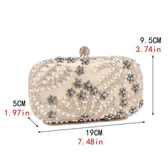 Popular Small Square Bag Embroidered Evening Bag Ladies Dress Banquet Bag Evening Clutch Bag
