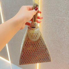 New Rhinestone Handbag for Women – Fashionable Diamond Clutch for Banquets and Evening Events