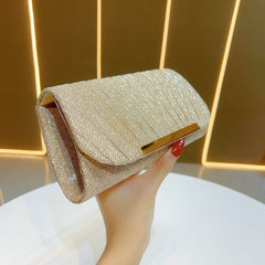 Pleated Evening Clutch for Women – Small Shoulder & Crossbody Purse