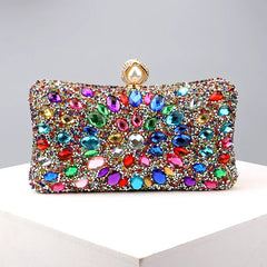 Rhinestone Evening Clutch for Women – Formal Banquet & Wedding Handbag