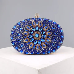 Rhinestone Evening Clutch Bag for Women – Formal Dinner and Banquet Handbag
