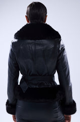 KYLA FUR TRIM MOTO