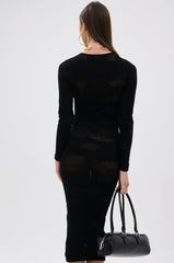 TAKE CARE SEAMLESS MIDI DRESS
