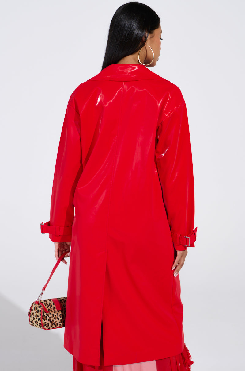 SPICY SWEET LIQUID VELVET TRENCH