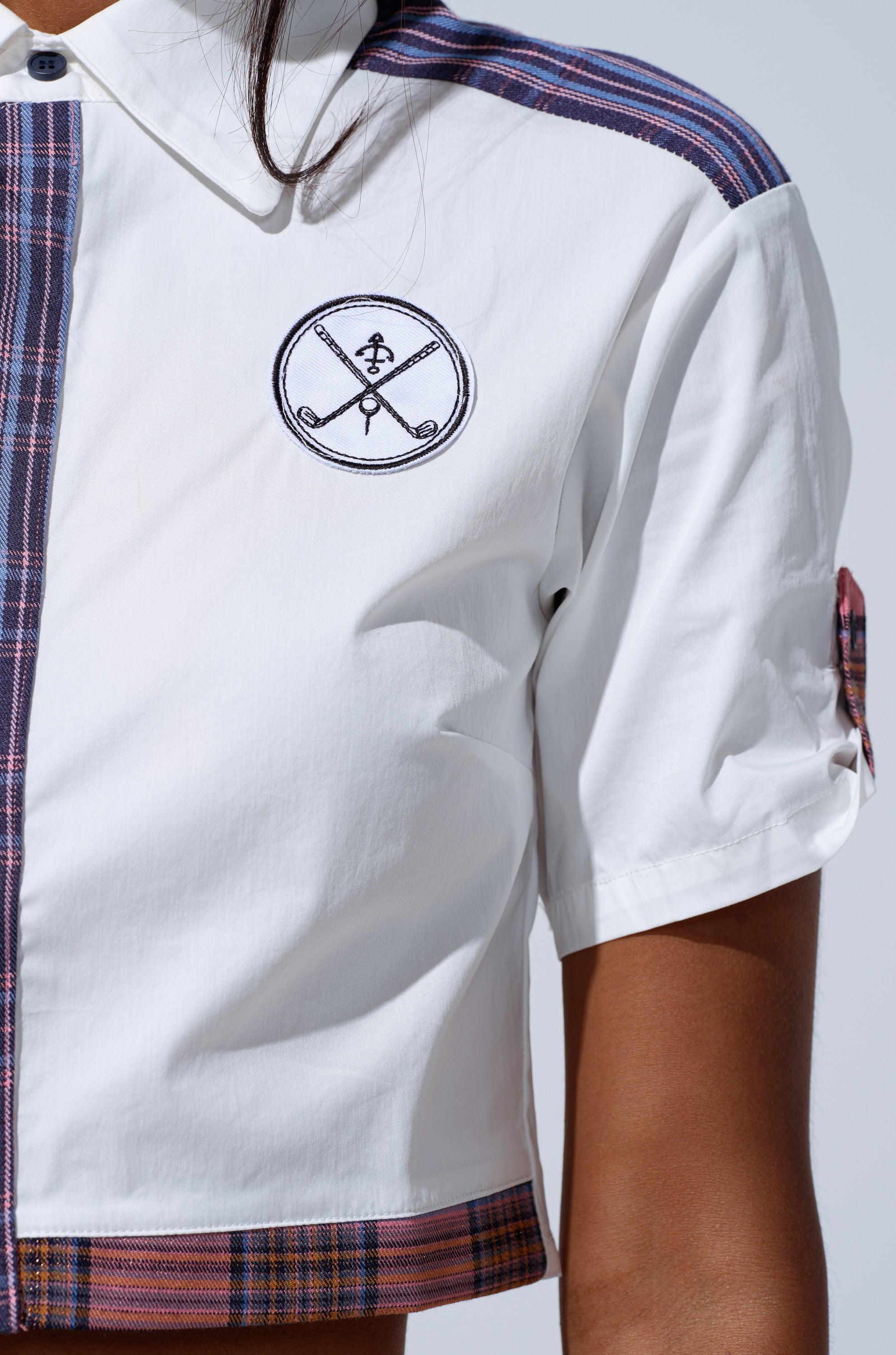 DREKE CROPPED POPLIN SHIRT