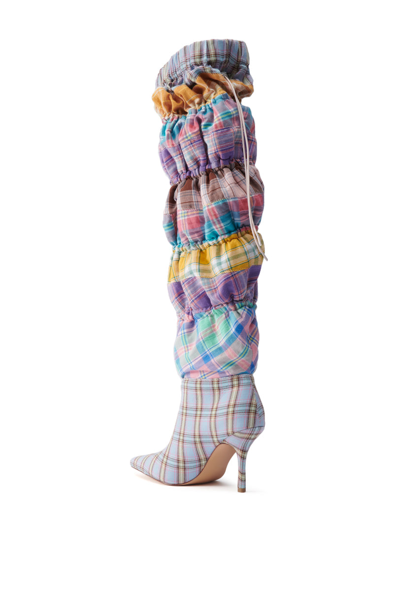 AZALEA WANG ELODIE PINK MULTI BOXER BOOT