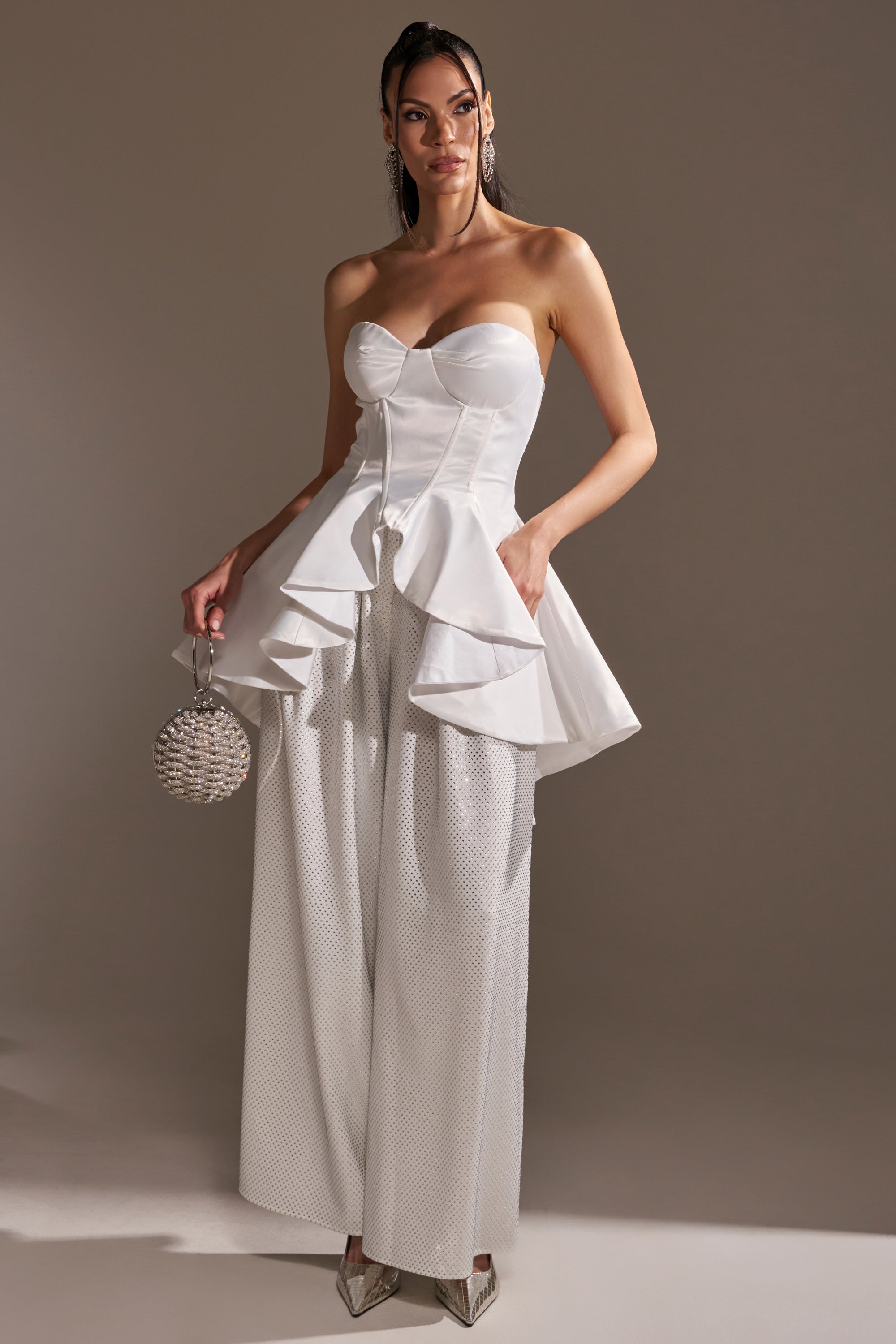 PRETTY PLEASE SATIN CORSET