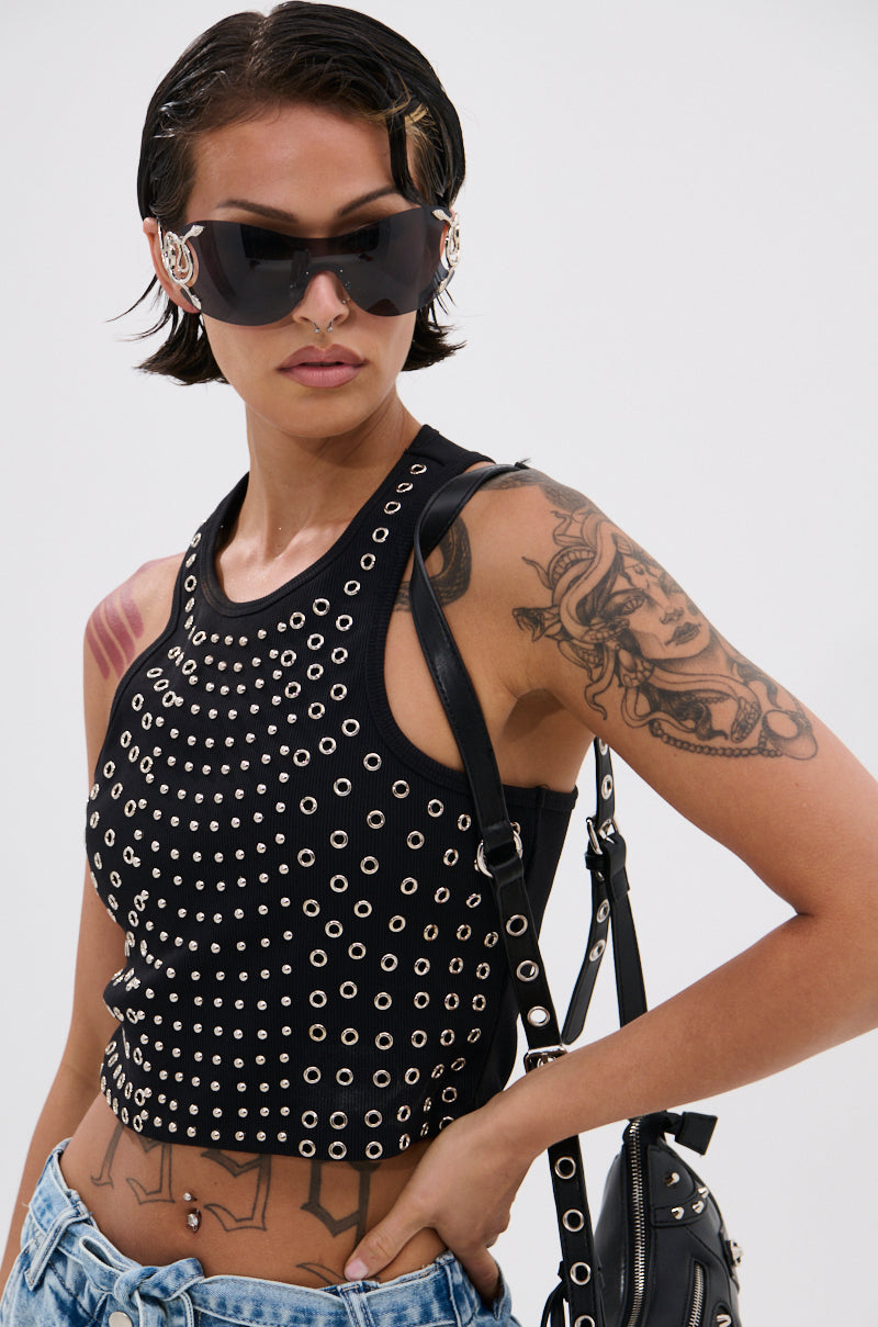 JANE GROMMET TANK TOP