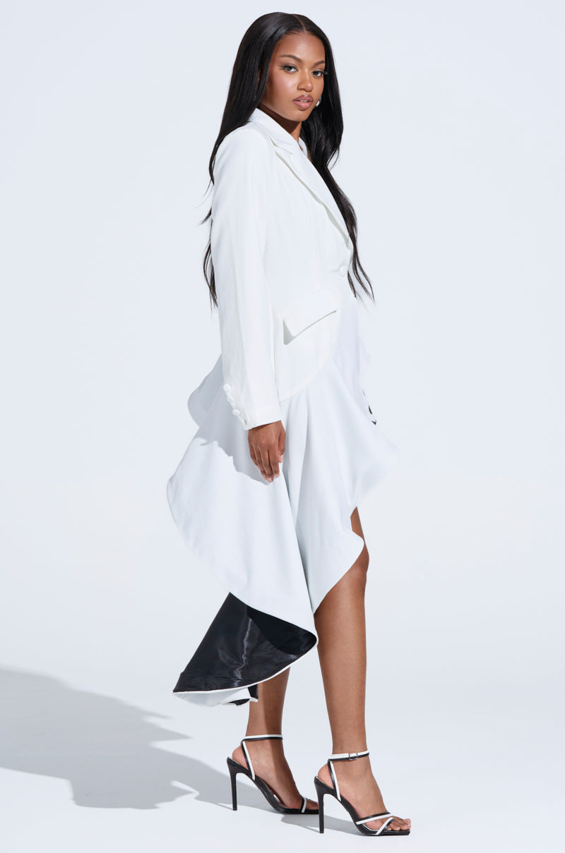 MAKING PLANS ASYMMETRICAL BLAZER