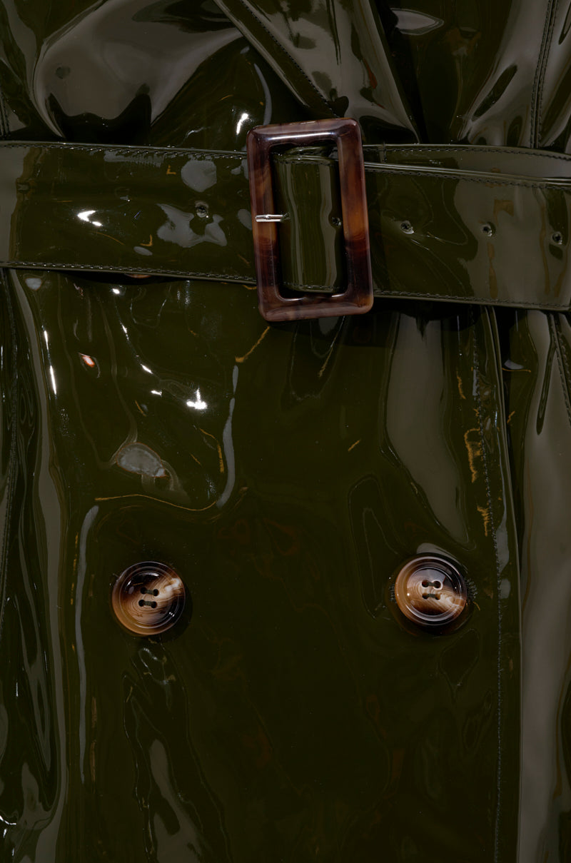 MITICA PATENT TRENCH IN OLIVE