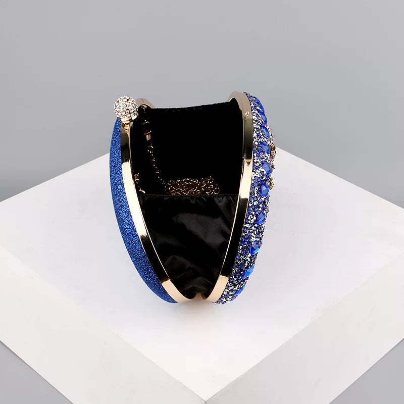 Rhinestone Evening Clutch Bag for Women – Formal Dinner and Banquet Handbag