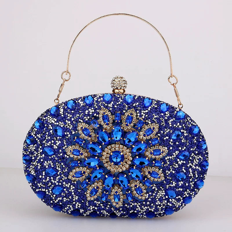 Rhinestone Evening Clutch Bag for Women – Formal Dinner and Banquet Handbag