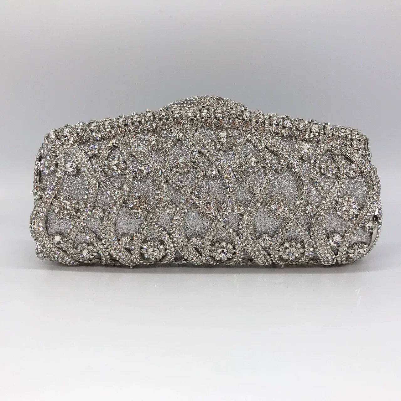 Diamond-Encrusted Dinner Bag – Full Rhinestone Clutch with Chain, European and American Banquet Bag for Women