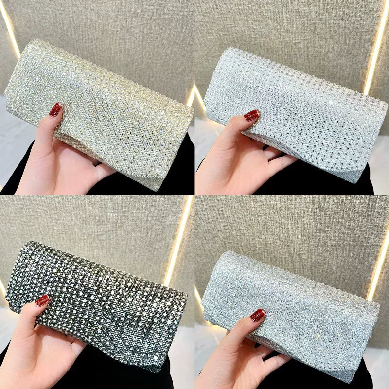 Light Luxury Celebrity Banquet Clutch – Small Shoulder and Crossbody Evening Bag for Women