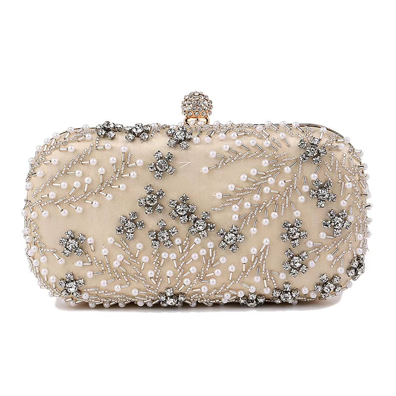 Popular Small Square Bag Embroidered Evening Bag Ladies Dress Banquet Bag Evening Clutch Bag
