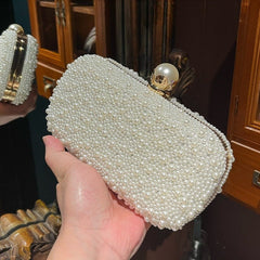 Pearl Evening Clutch for Dinner and Banquet, Ideal for Cheongsam and Formal Dresses
