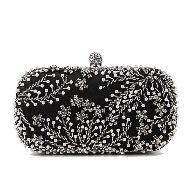 Popular Small Square Bag Embroidered Evening Bag Ladies Dress Banquet Bag Evening Clutch Bag