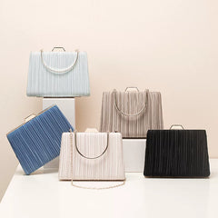 Square Evening Bag for Women – Top Handle, Shoulder and Crossbody Formal Handbag