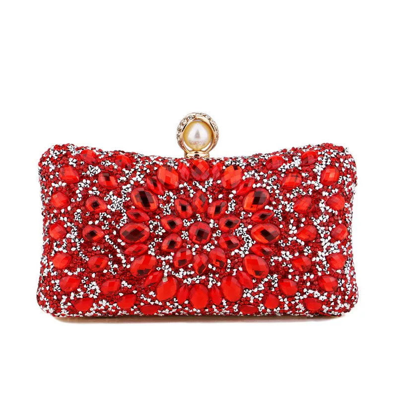 Rhinestone Evening Clutch for Women – Formal Banquet & Wedding Handbag