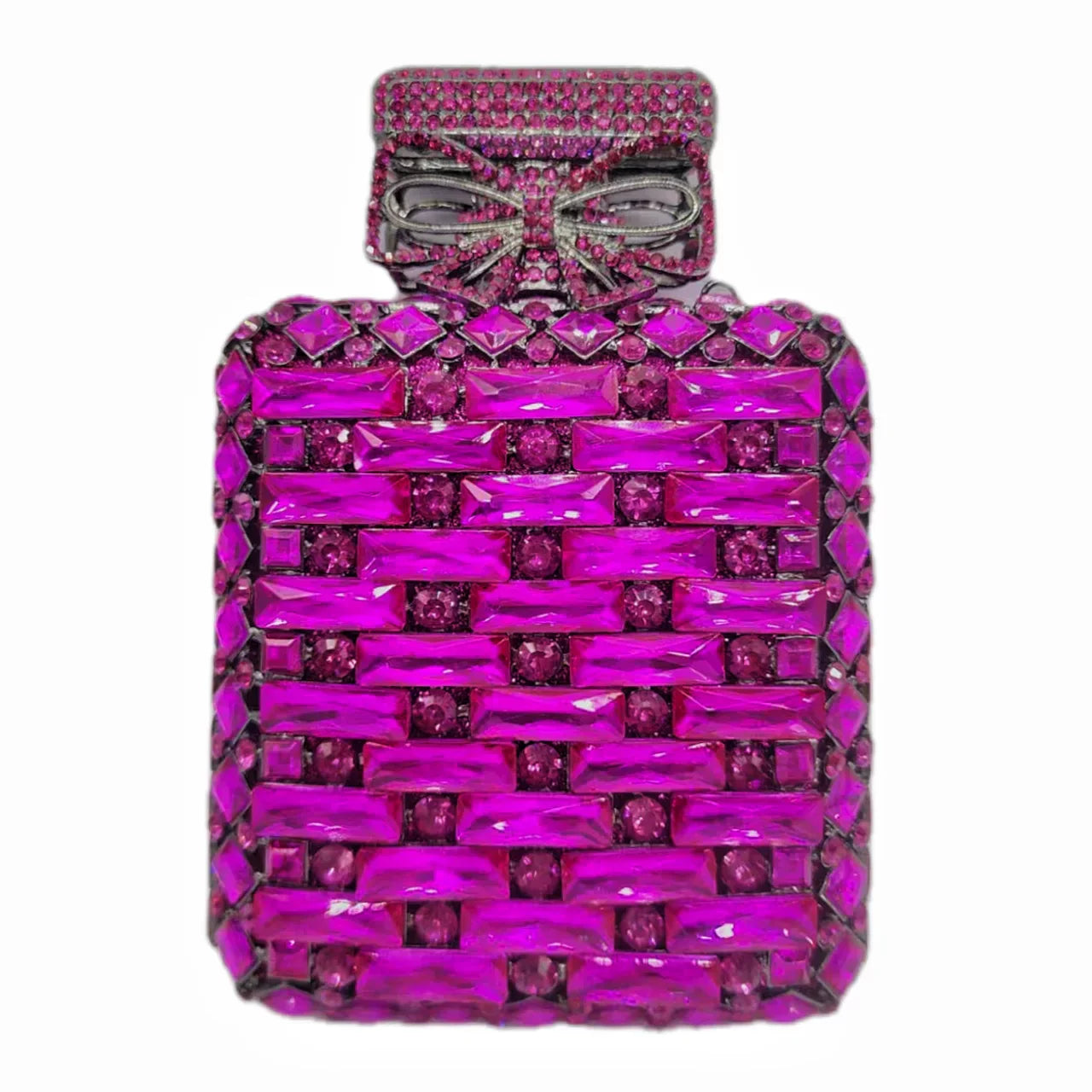 Diamond Bottled Perfume Handbag – European and American Crystal Evening Bag for Women