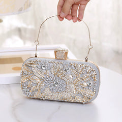 Rhinestone Evening Clutch for Women – Formal Banquet & Wedding Handbag