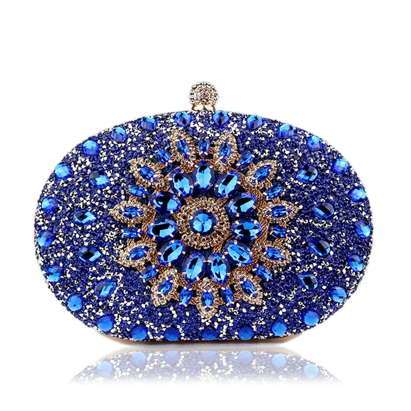 Rhinestone Evening Clutch Bag for Women – Formal Dinner and Banquet Handbag