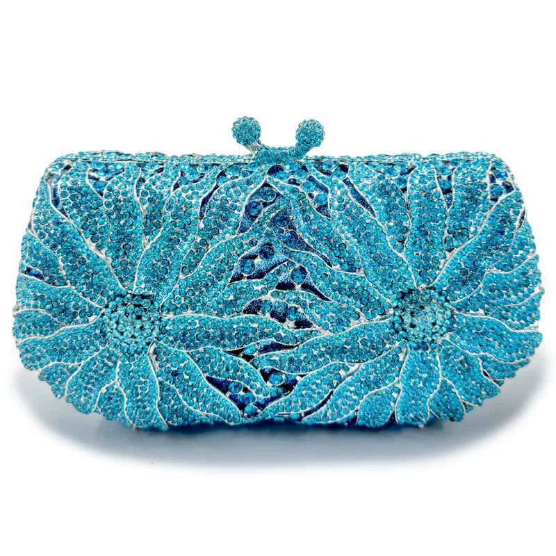 Luxury Large Flower Evening Handbag for Women – Elegant Formal Event Clutch Bag