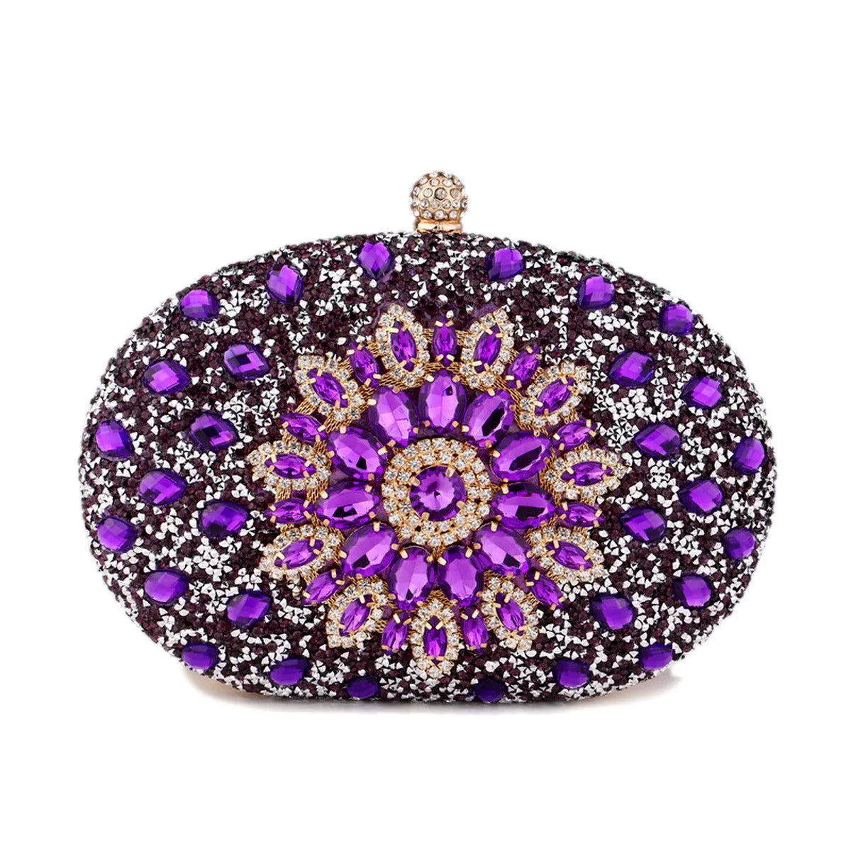 Rhinestone Evening Clutch Bag for Women – Formal Dinner and Banquet Handbag