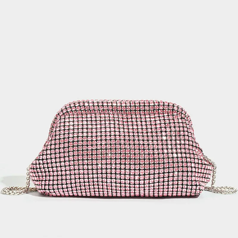 2025 New Rhinestone Bag Women'S Evening Bag Full Diamond Hand Carrying Underarm Bag Diamond Shoulder Glitter Diamond Crossbody Bag