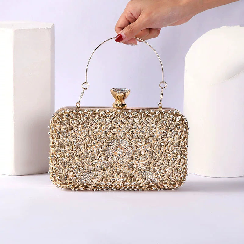 Diamond-Encrusted Evening Clutch for Dinner and Banquet