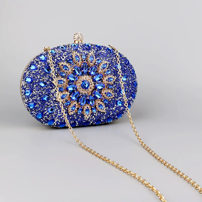 Rhinestone Evening Clutch Bag for Women – Formal Dinner and Banquet Handbag