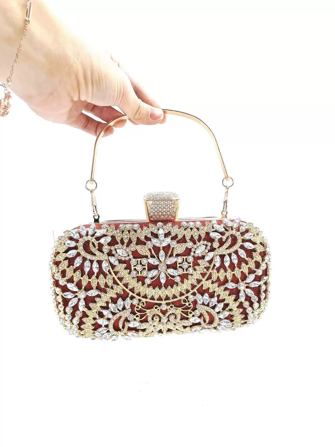 Rhinestone Evening Clutch for Women – Formal Banquet & Wedding Handbag