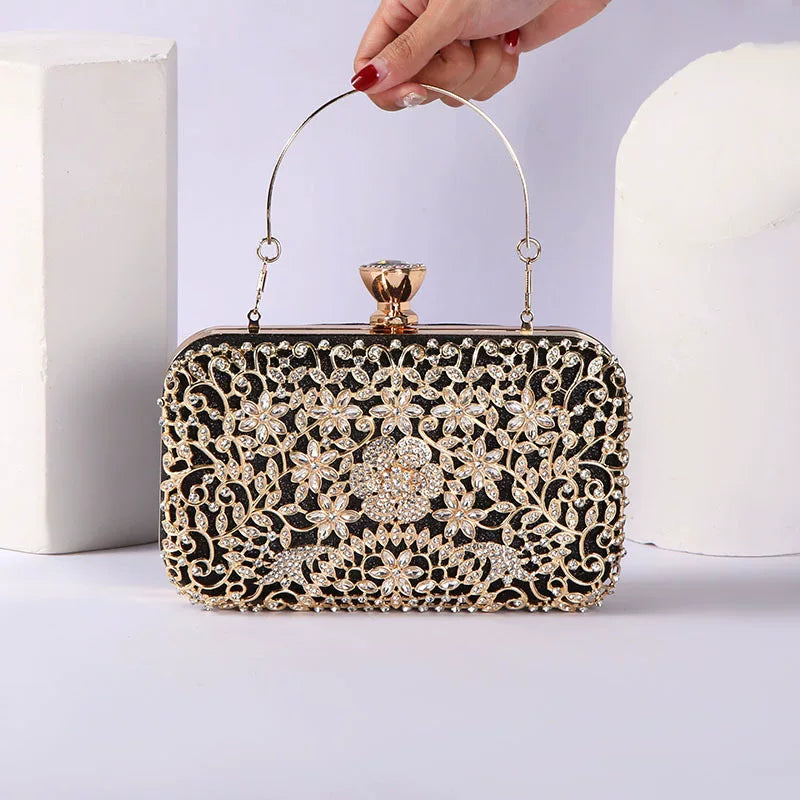 Diamond-Encrusted Evening Clutch for Dinner and Banquet