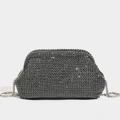 2025 New Rhinestone Bag Women'S Evening Bag Full Diamond Hand Carrying Underarm Bag Diamond Shoulder Glitter Diamond Crossbody Bag