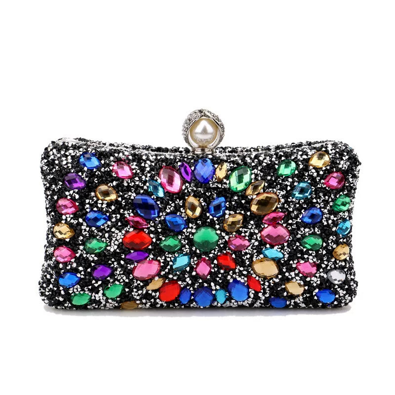 Diamond-Encrusted Evening Clutch for Dinner and Banquet