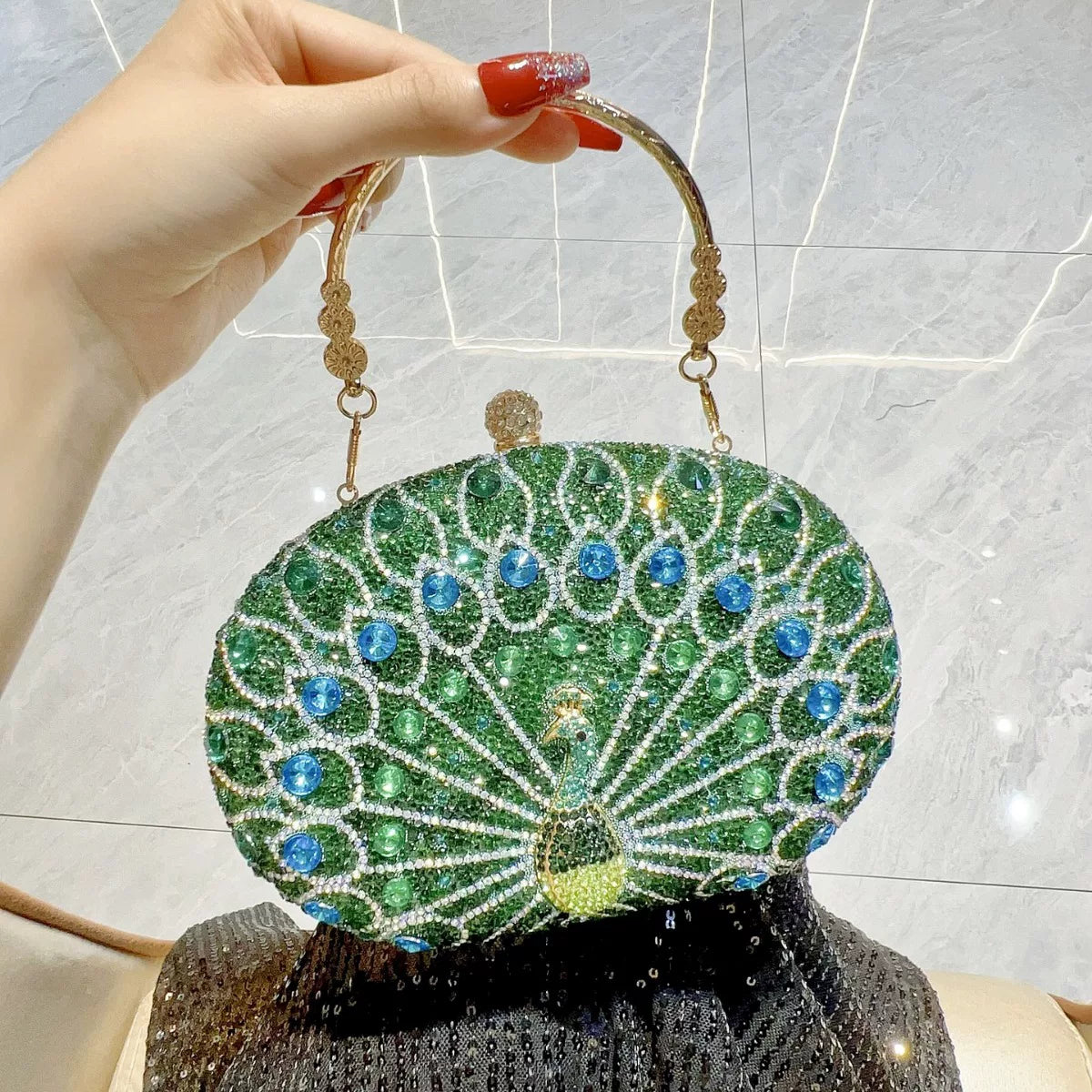Rhinestone Evening Bag for Women – Formal Wedding & Cheongsam Clutch