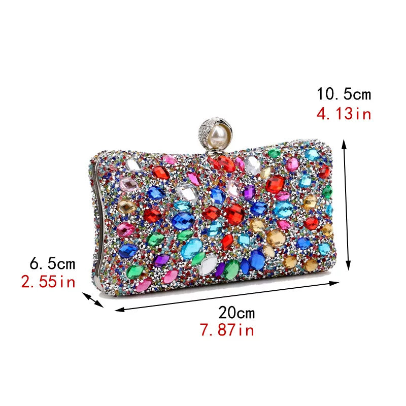 Diamond-Encrusted Evening Clutch for Dinner and Banquet