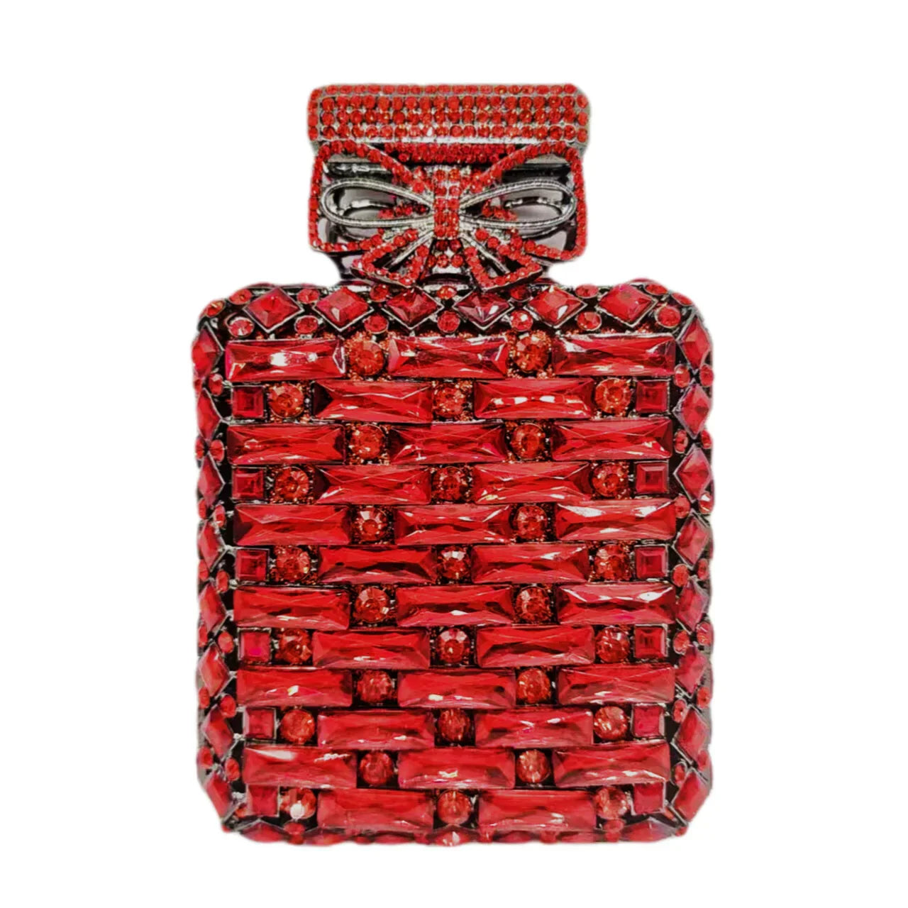 Diamond Bottled Perfume Handbag – European and American Crystal Evening Bag for Women