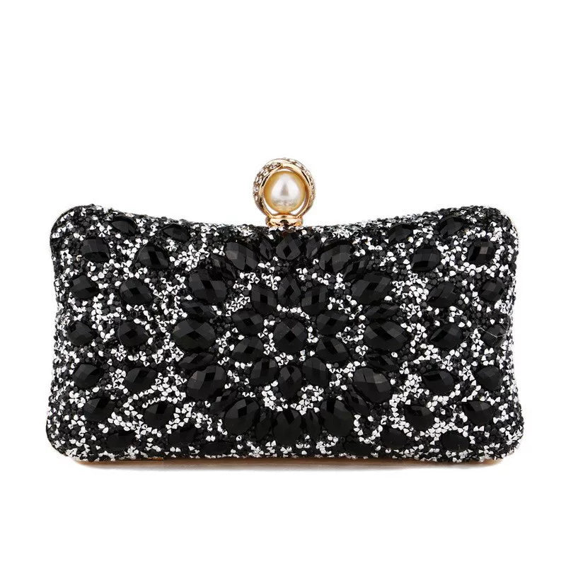 Rhinestone Evening Clutch for Women – Formal Banquet & Wedding Handbag
