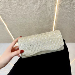 Light Luxury Celebrity Banquet Clutch – Small Shoulder and Crossbody Evening Bag for Women