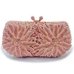 Luxury Large Flower Evening Handbag for Women – Elegant Formal Event Clutch Bag