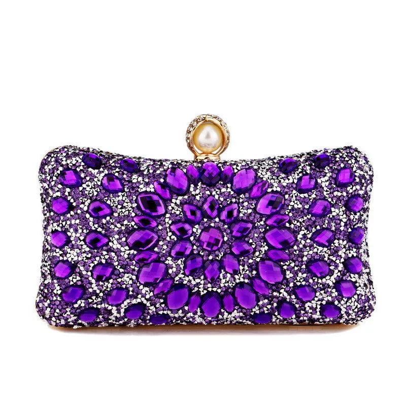 Rhinestone Evening Clutch for Women – Formal Banquet & Wedding Handbag