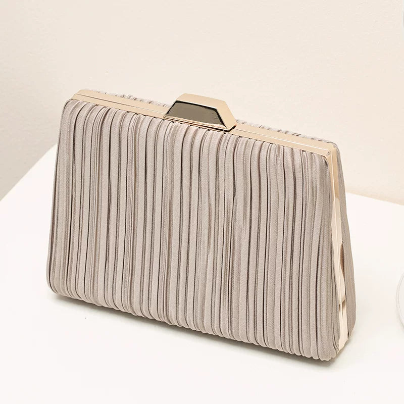 Square Evening Bag for Women – Top Handle, Shoulder and Crossbody Formal Handbag