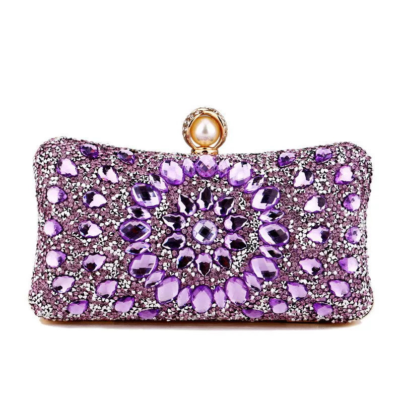 Rhinestone Evening Clutch for Women – Formal Banquet & Wedding Handbag