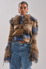 ALWAYS ON MY MIND FRINGE SWEATER