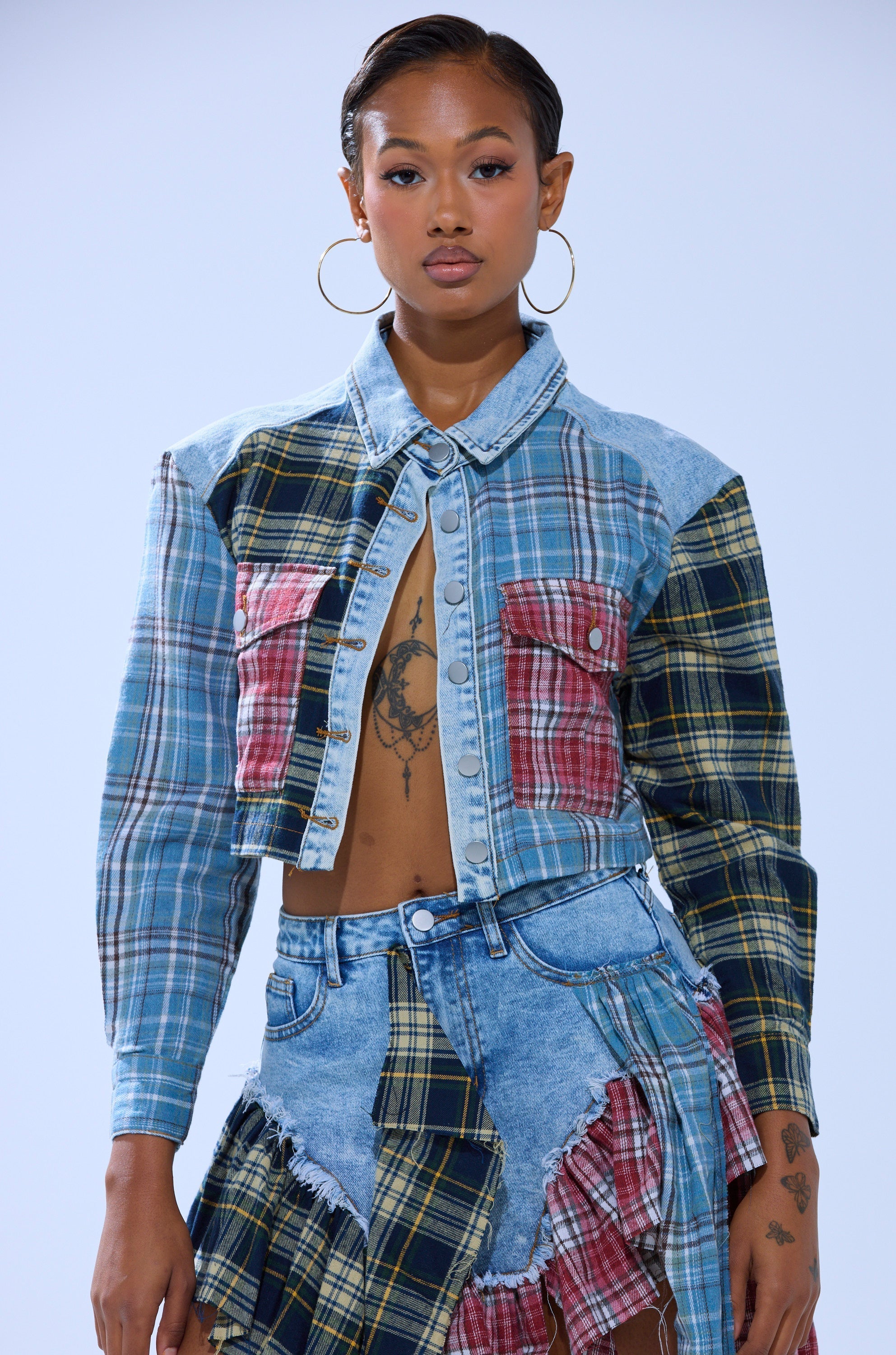 AUTUMN VIBES PLAID BUTTON DOWN
